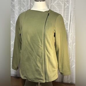CaralynMirand 3X long sleeve olive green zip 2 pocket MotoJacket The Drop28L